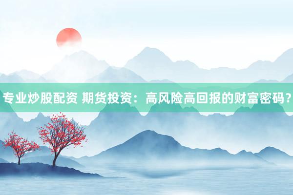 专业炒股配资 期货投资：高风险高回报的财富密码？