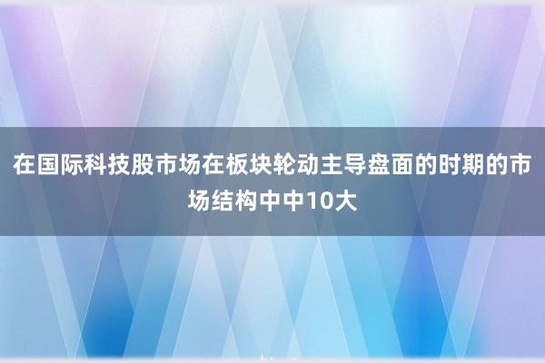 在国际科技股市场在板块轮动主导盘面的时期的市场结构中中10大